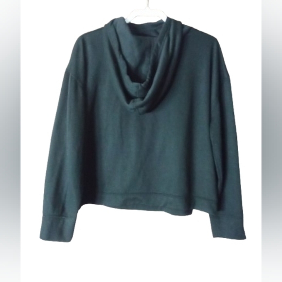 Magaschoni Black Ribbon Tie Hoodie Sweatshirt Large Luxury Loungewear - Picture 2 of 6